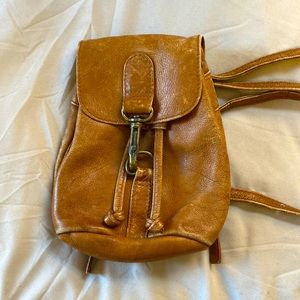 Genuine leather backpack